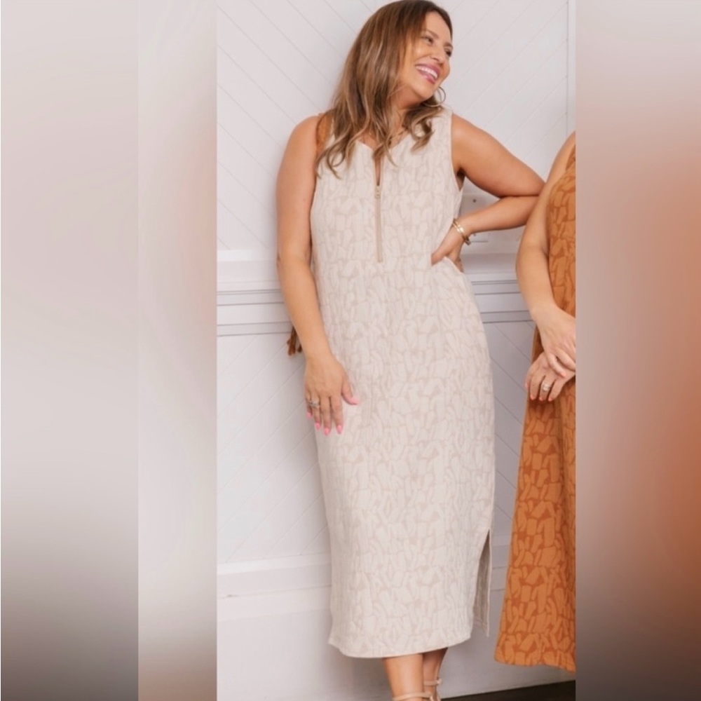 Coffee Date Maxi Dress Vanilla splash
